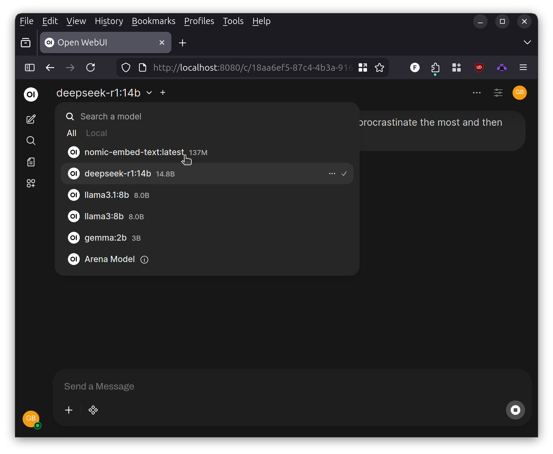 Mulitple Local AI Models Installed in Self-hosted Ubuntu Linux Environment